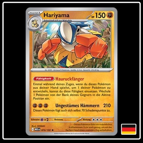 Hariyama 073/132 Pokemon Mega Entwicklung