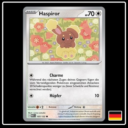 Haspiror 107/132 Pokemon Mega Entwicklung