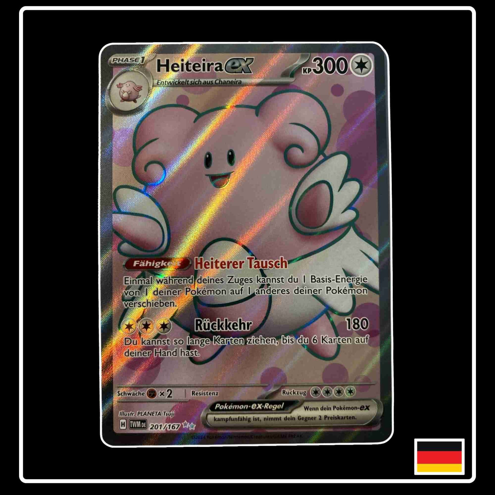 Heiteira ex Full Art 201/167 aus dem Pokemon Set Maskeraden im Zwielicht