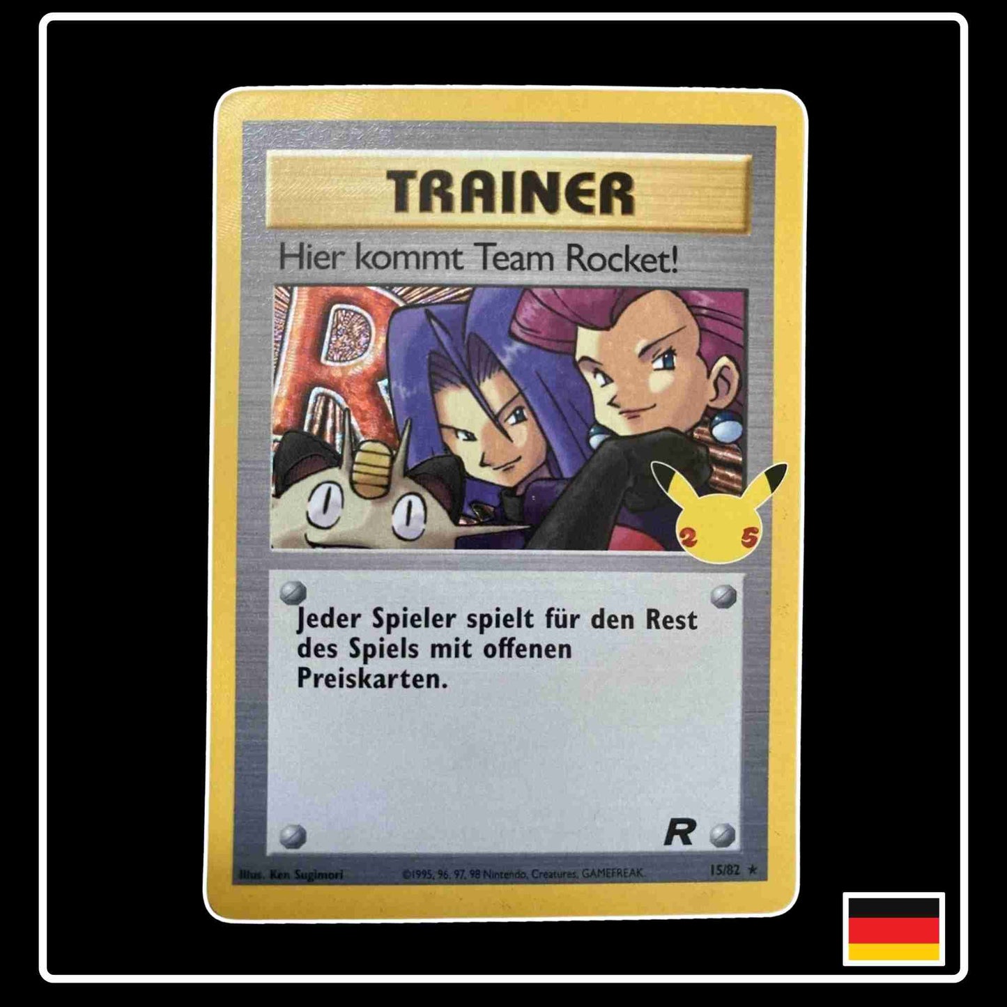 Hier kommt Team Rocket! 15/82 Reprint Pokemon Karte aus dem Set Celebrations