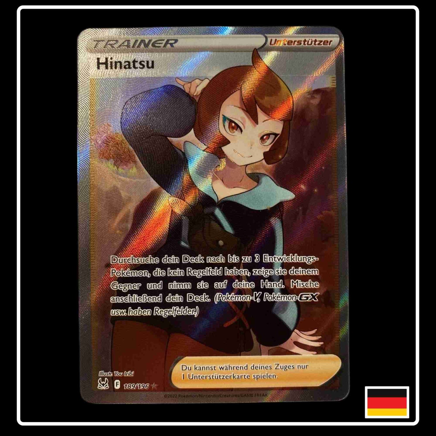 Hinatsu Pokemon Trainer Karte aus dem Set Verlorener Ursprung