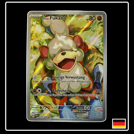 Hisui-Fukano Art Rare 181/167 aus dem Pokemon Set Maskeraden im Zwielicht