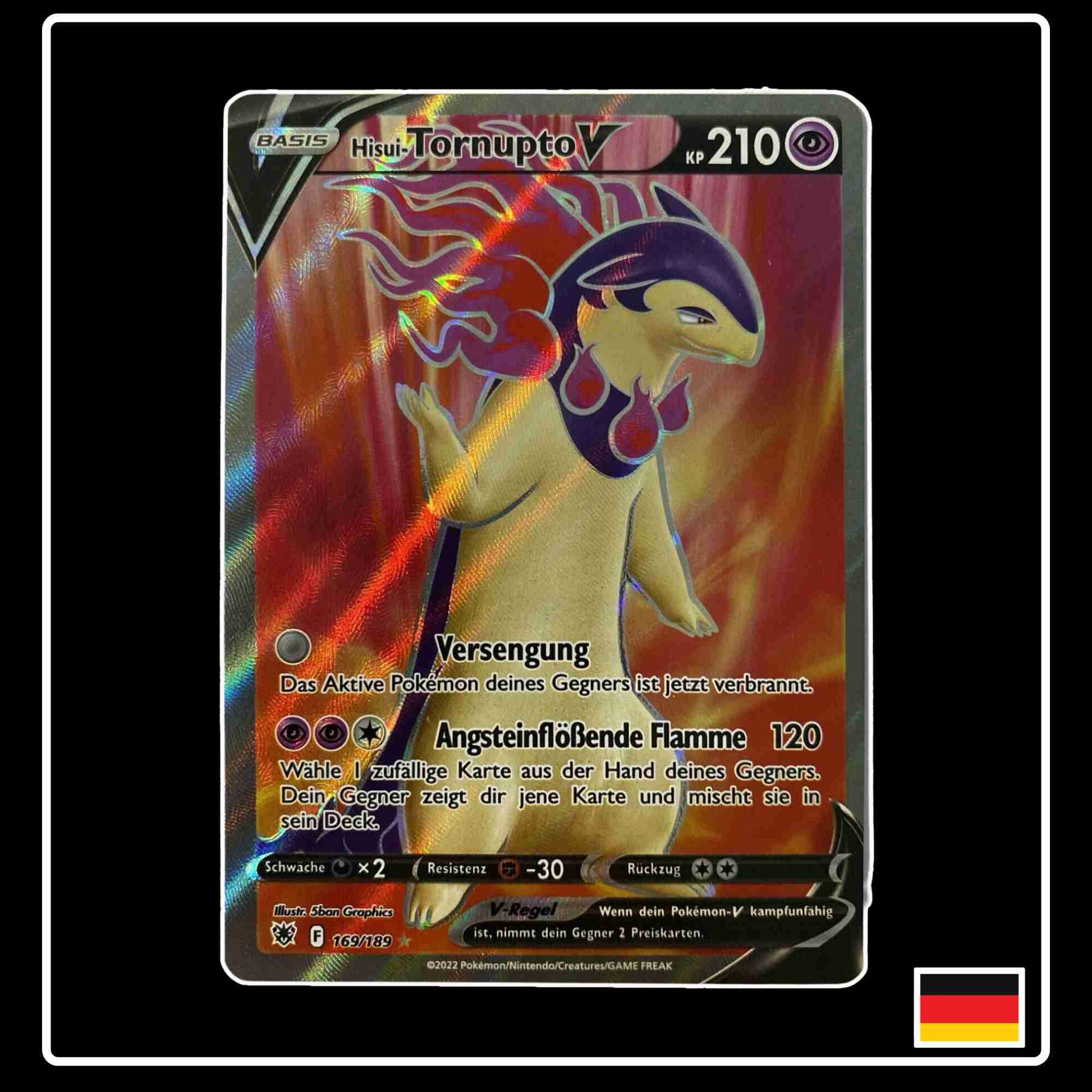 Hisui-Tornupto V Full Art 169/189 aus Pokemon Schwert & Schild Set Astralglanz