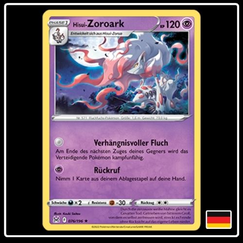 Hisui-Zoroark 076/196 Pokemon Verlorener Ursprung