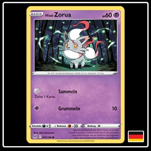Hisui-Zorua 075/196 Pokemon Verlorener Ursprung