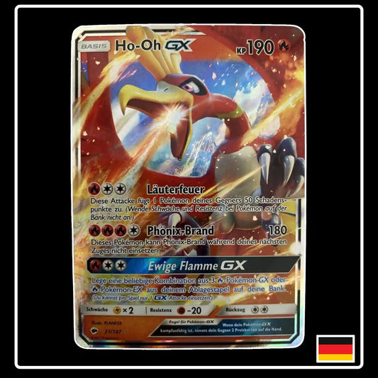 Ho-Oh GX 21/147 Pokemon Nacht im Flammen