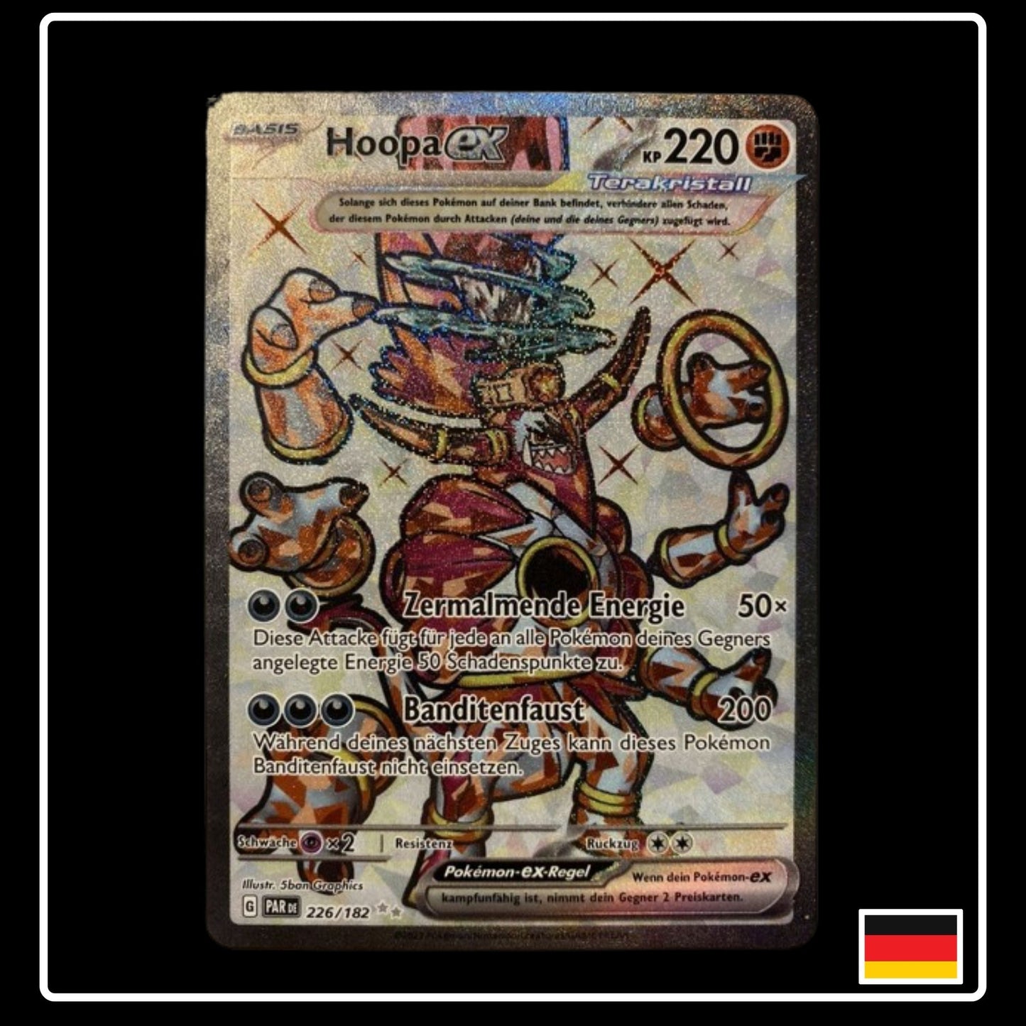 Hoopa ex Tera Full Art Deutsch 226/182 Paradox Rift