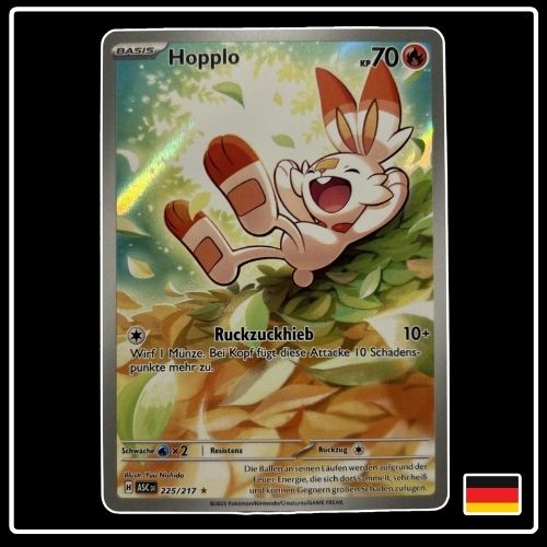 Hopplo Illustration Rare 225/217 Pokemon Erhabene Helden