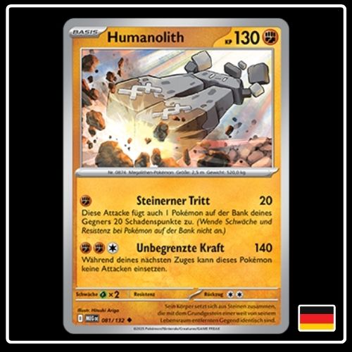 Humanolith 081/132 Pokemon Mega Entwicklung