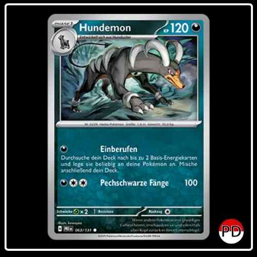 Hundemon 063/131 Pokemon Prismatische Entwicklungen