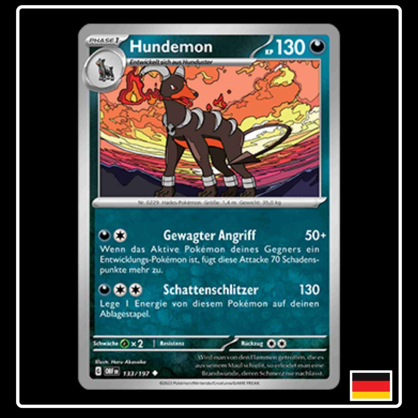 Hundemon Pokemon Karte 133/197