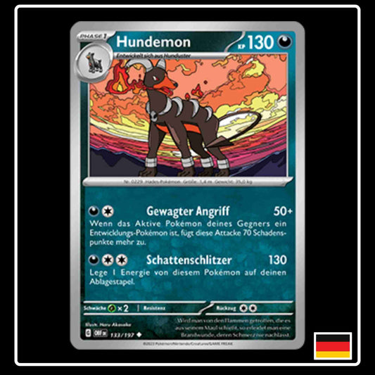 Hundemon Pokemon Karte 133/197