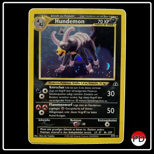 Hundemon HOLO 4/75 Pokemon Neo Entdeckung