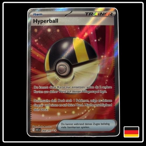 Hyperball Trainer Full Art 264/217 Pokemon Erhabene Helden