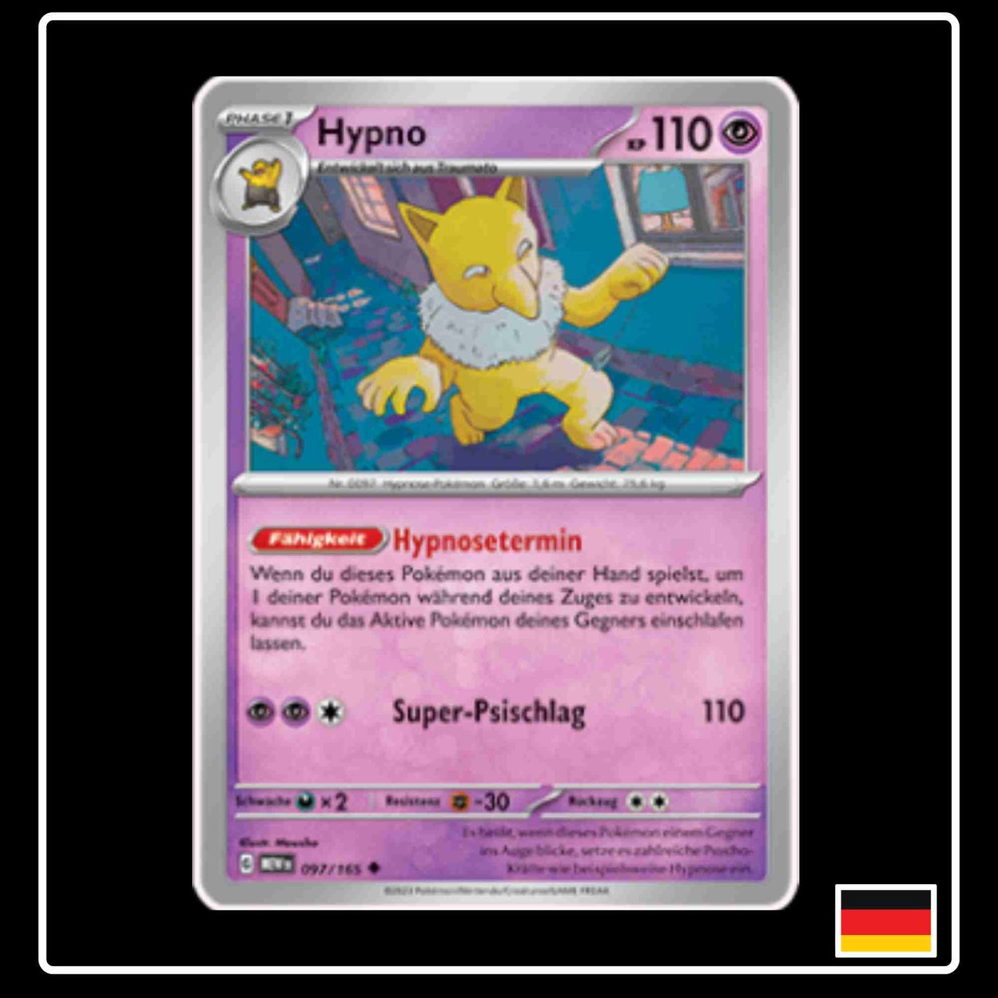 Hypno 097/165 aus dem Pokemon Set Karmesin & Purpur 151 