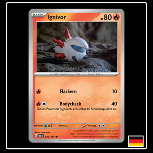 Ignivor Pokemon Karte