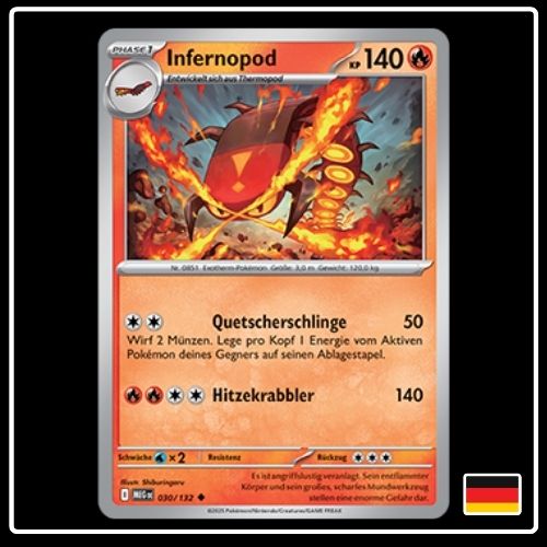 Infernopod 030/132 Pokemon Mega Entwicklung