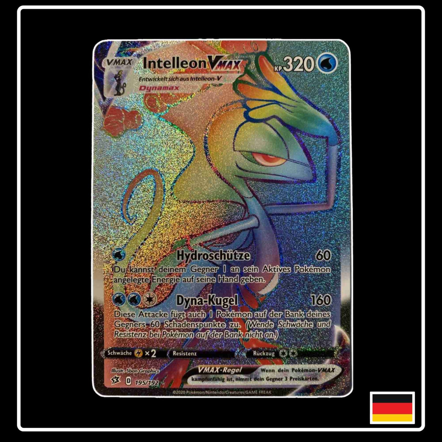 Intelleon VMAX Rainbow 195/192 Clash der Rebellen