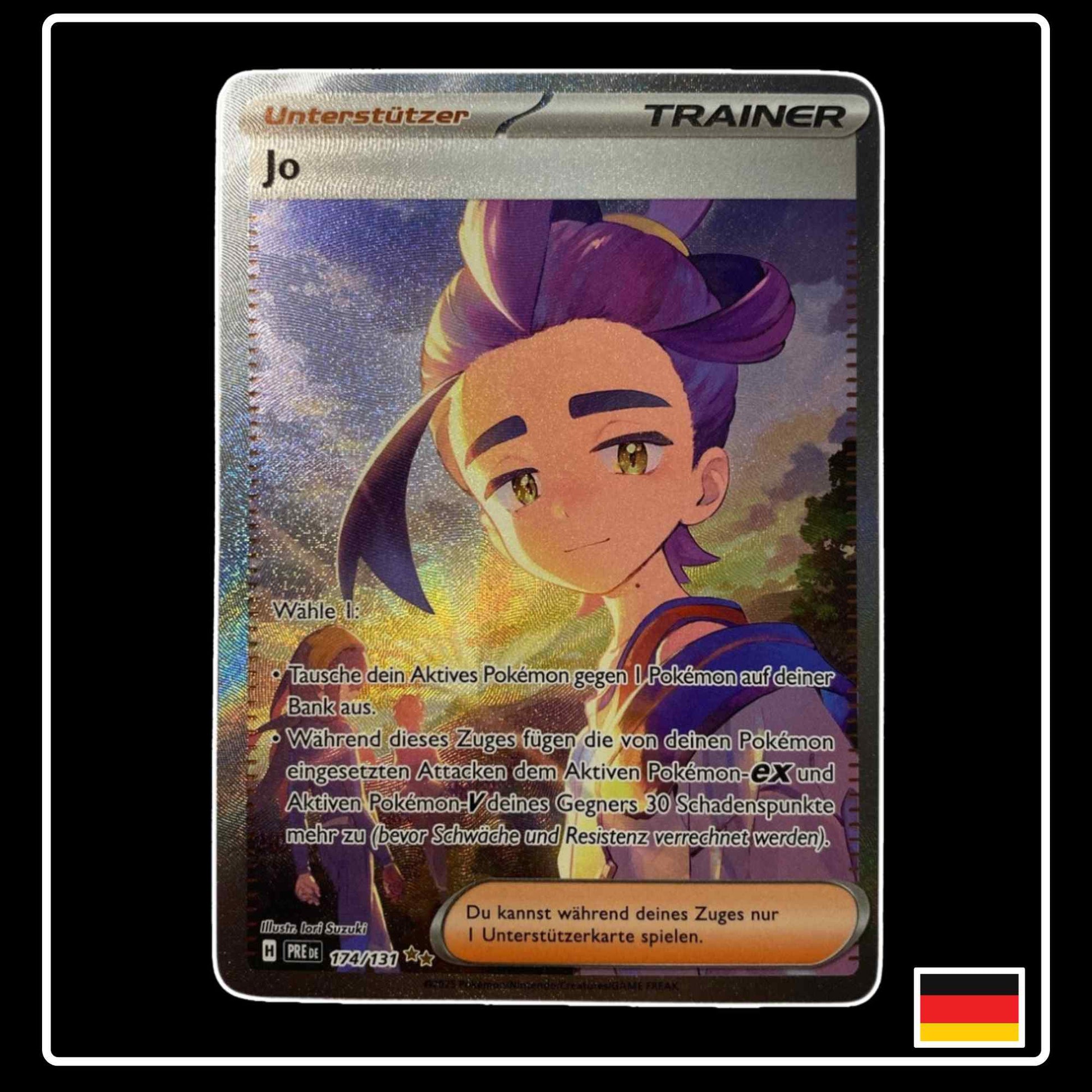 Jo Trainer Special Illustration Rare 174/131 Pokemon Prismatische Entwicklungen