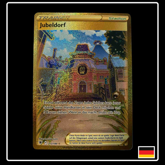 Jubeldorf Goldkarte aus dem Pokemon Set Astralglanz