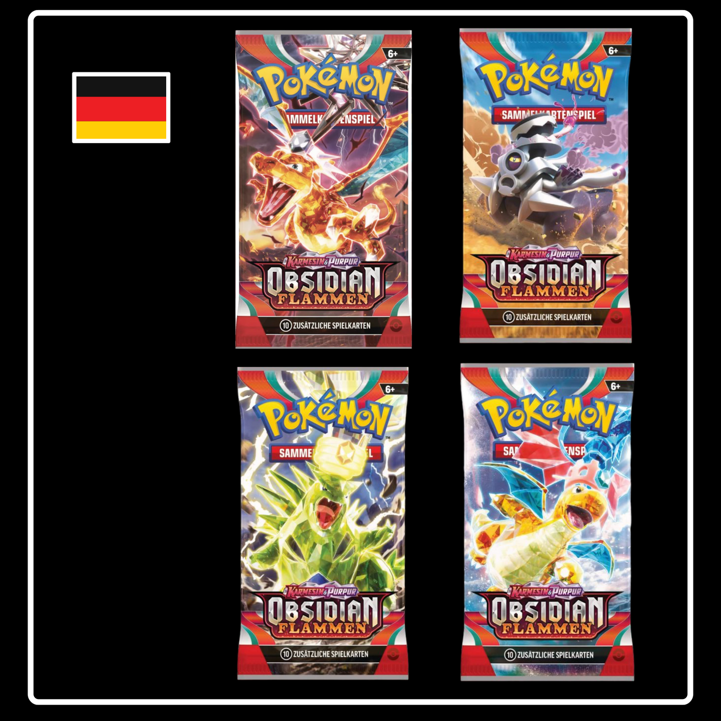 Pokemon KP3.0 Karmesin & Purpur Obsidianflammen Booster Pack