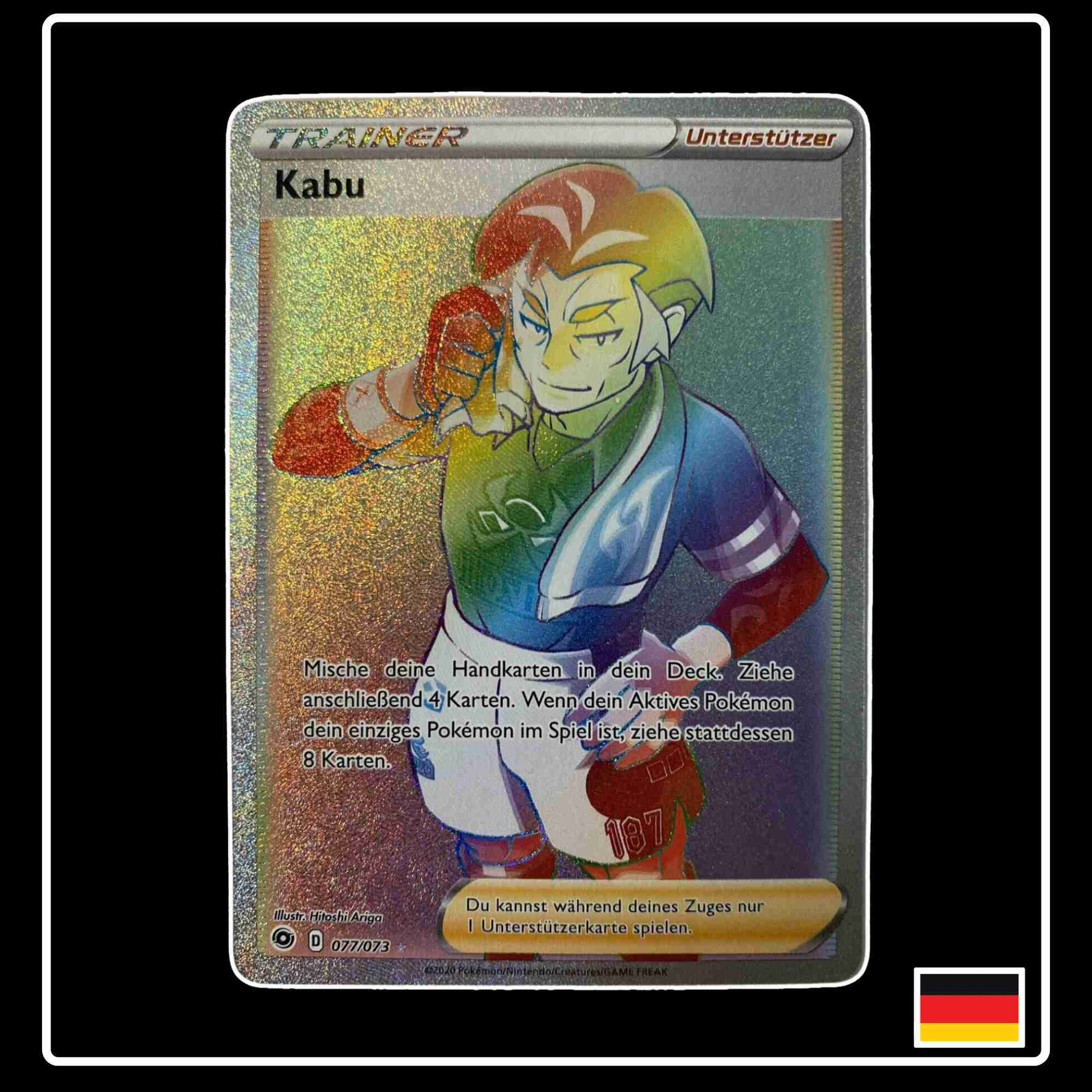 Kabu Rainbow 077/073 aus Pokemon Schwert & Schild Set Weg des Champs