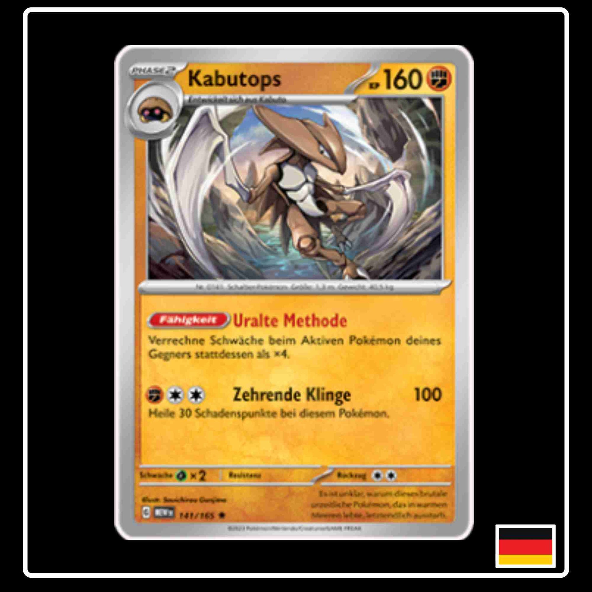 Kabutops 141/165 aus dem Pokemon Set Karmesin & Purpur 151 