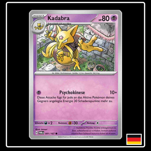 Kadabra Pokemon Karte 081/167 aus dem Set Maskerade im Zwielicht