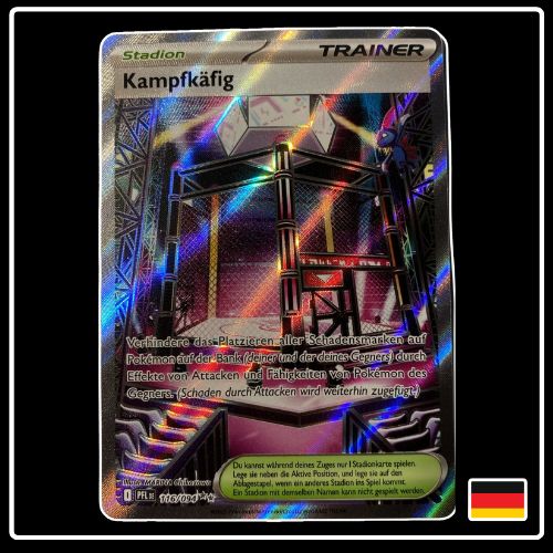 Kampfkäfig Trainer Full Art 116/094 Pokemon Fatale Flammen