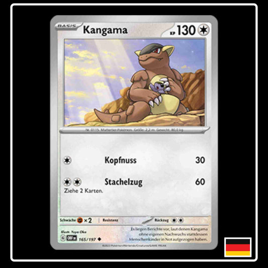 Kangama 165/197 Pokemon Obsidianflammen