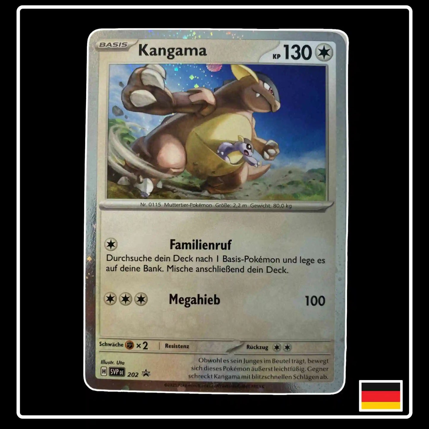 Kangama  HOLO SVP DE 202 SV Black Star Promo
