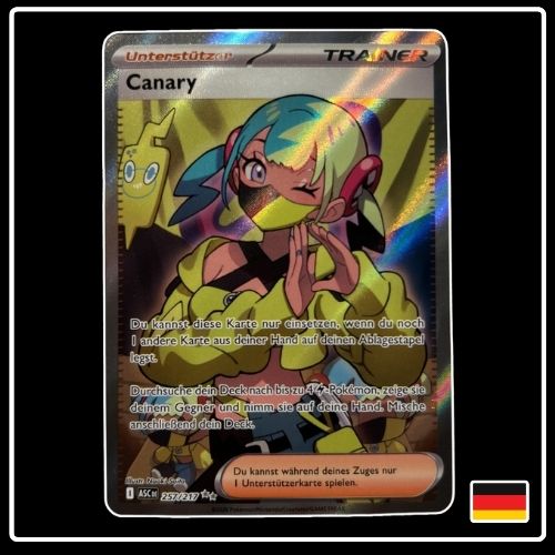 Canary Trainer Full Art 257/217 Pokemon Erhabene Helden