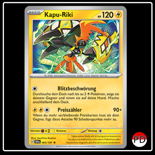 Kapu-Riki 065/191 Pokemon Stürmische Funken