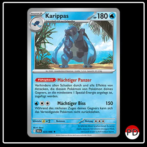Karippas 023/086 Pokemon Schwarze Blitze