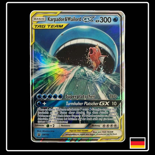 Karpador & Wailord GX SM166 Pokemon Sonne & Mond Promo