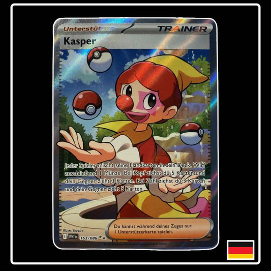 Kasper Trainer Full Art 163/086 Pokemon Weisse Flammen