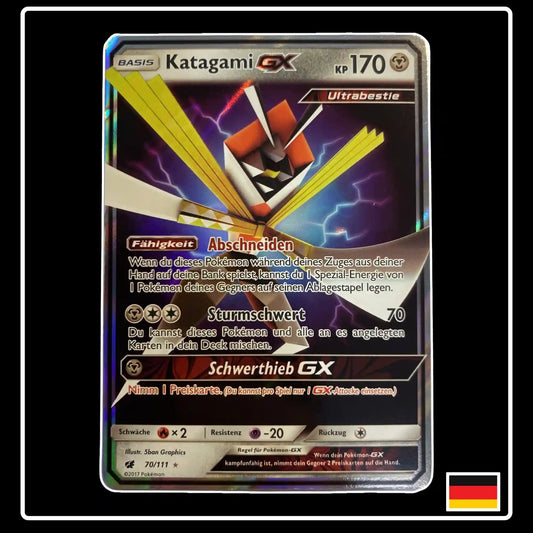 Katagami GX 70/111 Pokemon Aufziehen der Sturmröte