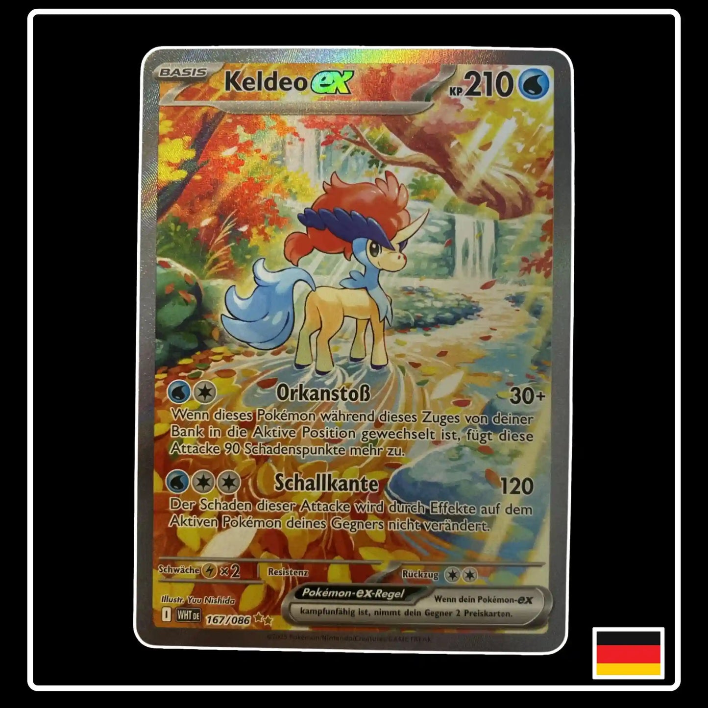 Keldeo ex Special Illustration Rare 167/086 Pokemon Weisse Flammen
