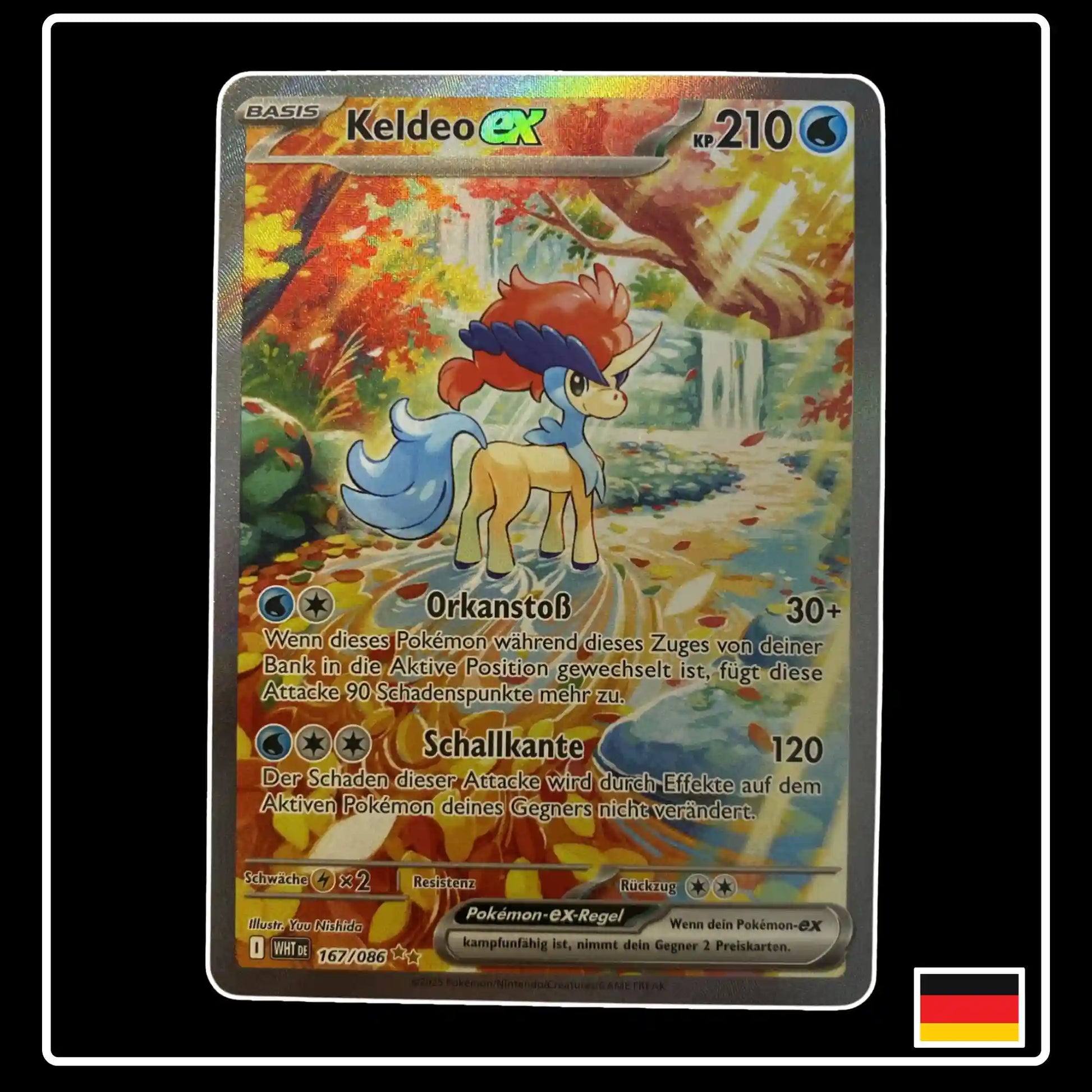 Keldeo ex Special Illustration Rare 167/086 Pokemon Weisse Flammen