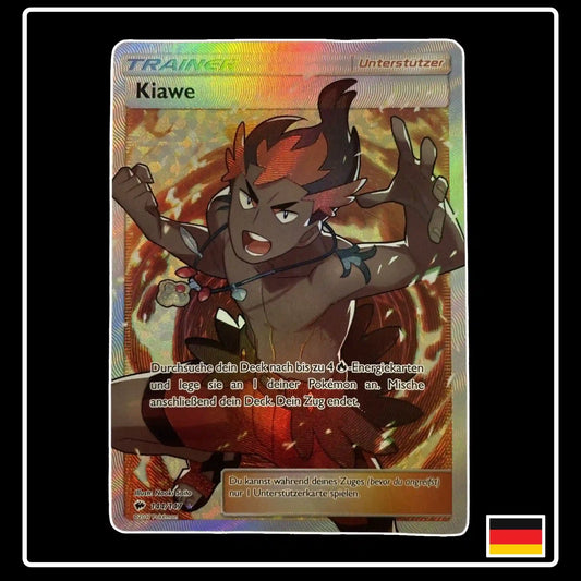 Kiawe Trainer Full Art 144/147 Pokemon Nacht in Flammen