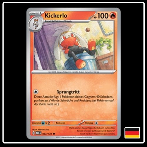 Kickerlo 027/132 Pokemon Mega Entwicklung