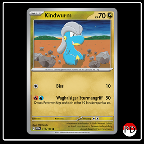 Kindwurm 112/159 Pokemon Reisegefährten