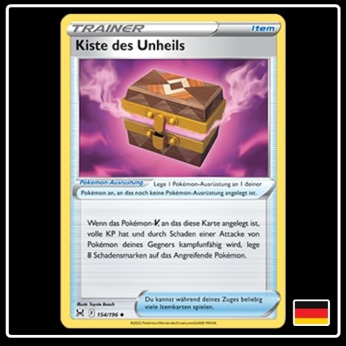 Kiste des Unheils 154/196 Pokemon Verlorener Ursprung