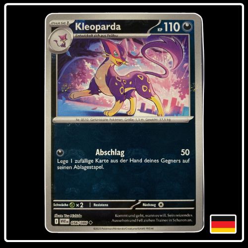 Kleoparda Meisterball 056/086 Pokemon Weisse Flammen