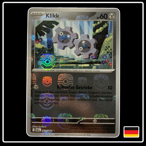 Klikk Meisterball 061/086 Pokemon Schwarze Blitze