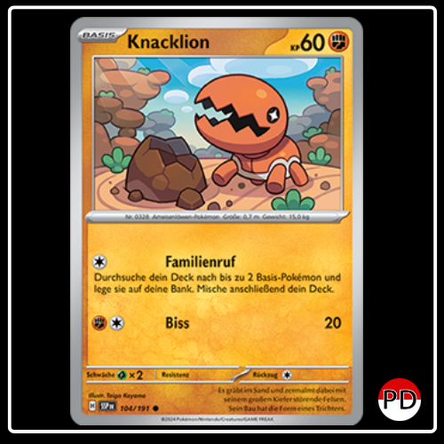 Knacklion 104/191 Pokemon Stürmische Funken