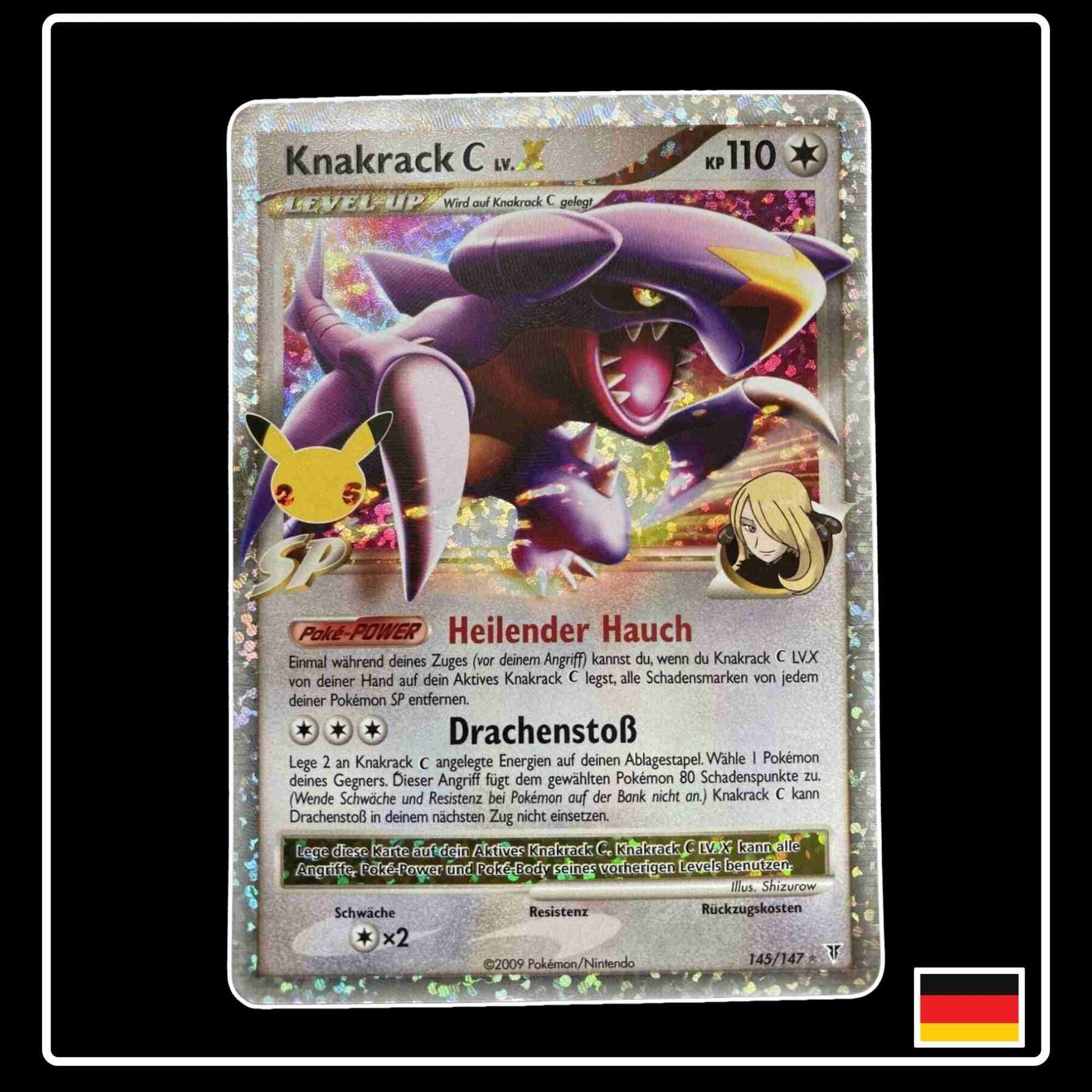 Knakrack C Lv.X 145/147 Reprint Pokemon Karte aus dem Set Celebrations