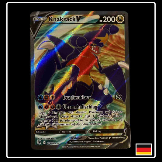 Knakrack V Pokemon Full Art Karte aus dem Set Astralglanz