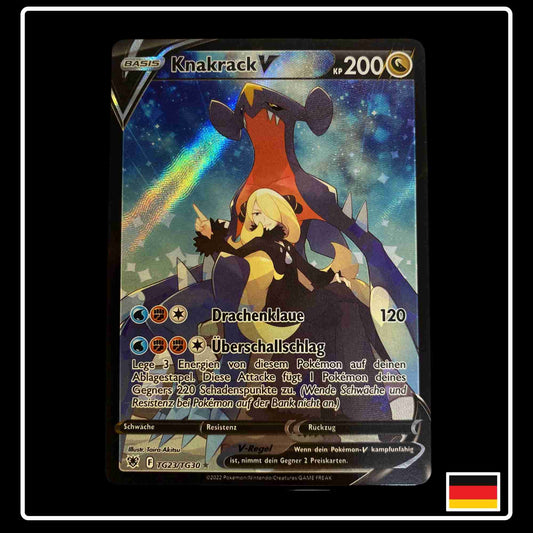 Knakrack V Pokemon Trainergalerie Karte TG23/TG30 aus dem Set Astralglanz