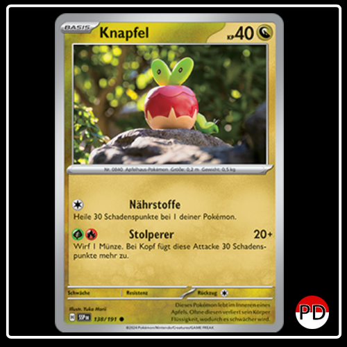Knapfel 138/191 Pokemon Stürmische Funken